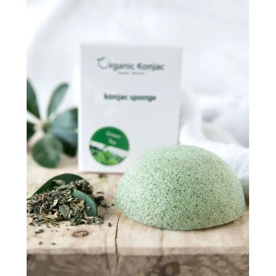 Organic Konjac svamp med green tea